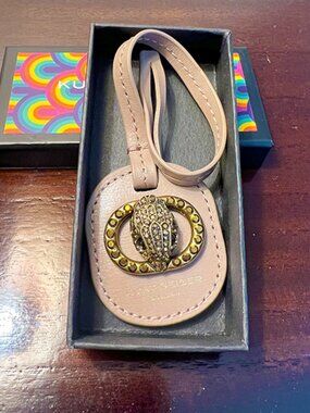 Kurt Geiger London Chelsea Collection Taupe Luggage Tag | NWOT